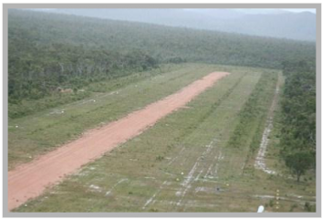 Chuulangun airstrip from the air